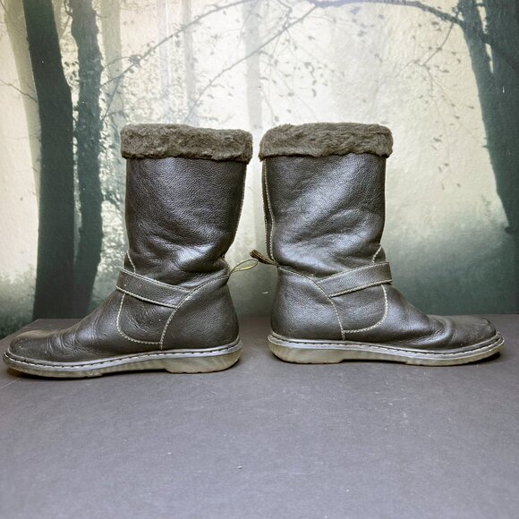 Dr Martens Brielle Rigger Boots Black Winter Faux Sheepskin Fur Lined US 8 UK 6 - Picture 8 of 10